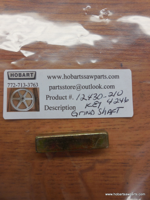 HOBART 4246 GRINDER GRINDER SHAFT KEY # 12430-210